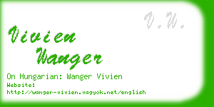 vivien wanger business card